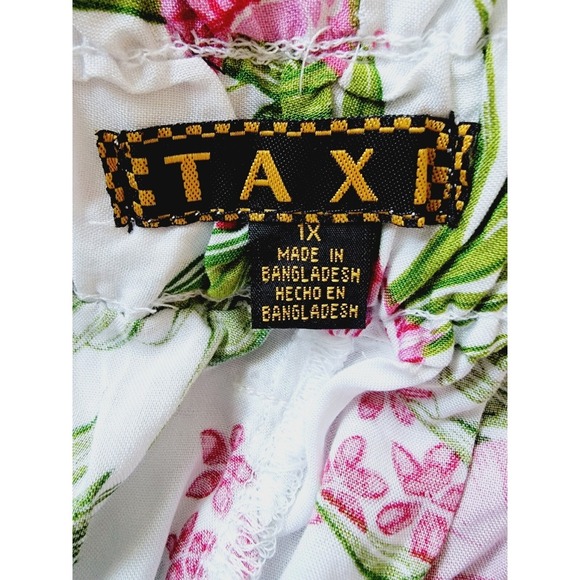Taxi 1X‎ Women's Paperbag Shorts Floral Tropical With Belt Pull On Pockts NWT - Picture 6 of 7